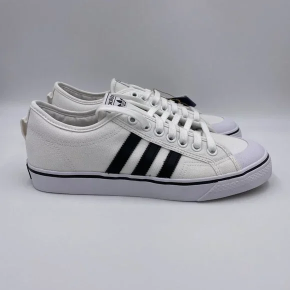 adidas gazelle silver green womens Men's adidas Originals Nizza RF Shoes Black main image 0